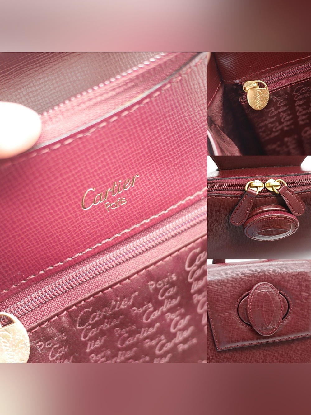 🍓Cartier Bordeaux Must de Line Backpack - Picture 8 of 15